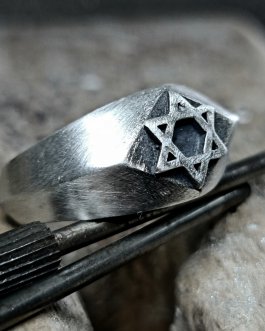 טבעת מגן דוד מעוין